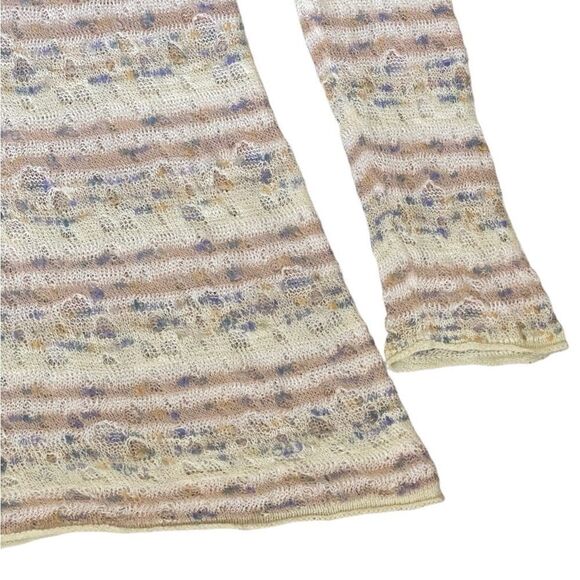 Anthropologie Moth Long Sleeve Striped Distressed Sweater. Size X-Large. - Picture 5 of 14